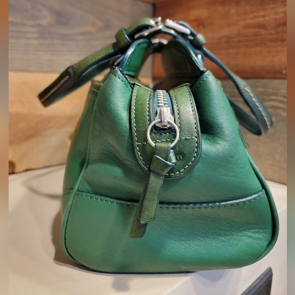 Coach Vintage 2004 Hampton Satchel In Kelly Green Leather - Picture 6 of 16